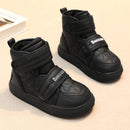 Kids Velcro Design Velvet Warm Fur Soft Shoes childrensterritory