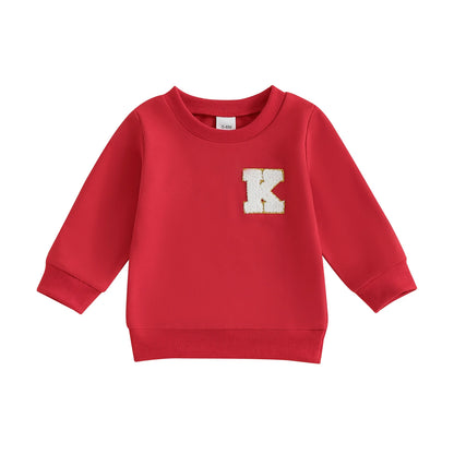 Kids Round Neck Long Sleeves Stylish Winter Sweatshirt