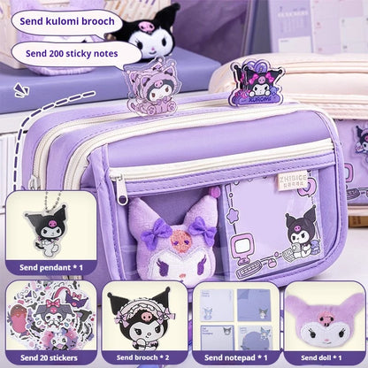 Large Capacity Kawaii Pencil Case For School Girls