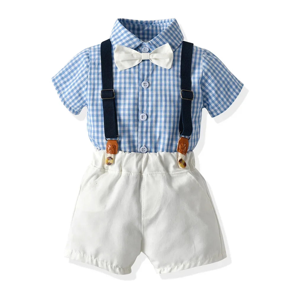 Little Boys Elegant Gentlemen Clothes Sets for Birthday Party
