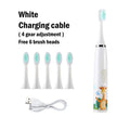 Electric Tooth Brush for Kids with 6 Soft Nozzles childrensterritory