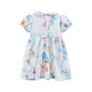 Summer Floral Print Cotton Dresses for Little Girls childrensterritory
