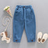 Solid Color Casual Style Trousers For Little Girls childrensterritory