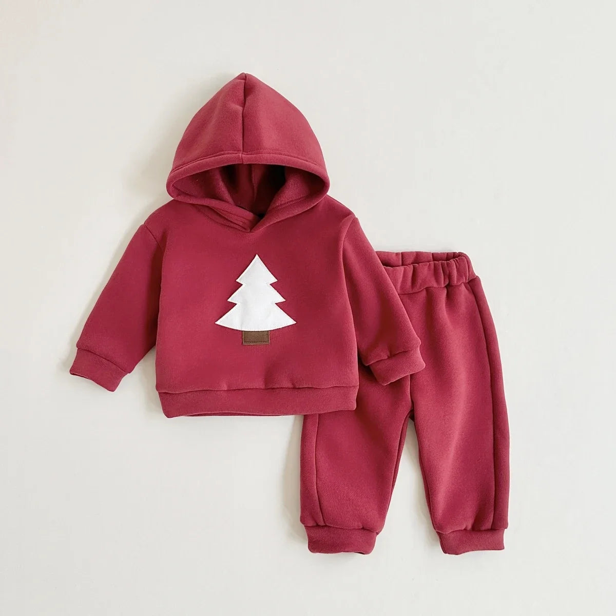 Kids' Long-Sleeved Winter Hooded Clothing Set
