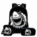 3D Soccer Foot Ball Print 3pcs/Set Kids School Bags Backpack