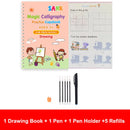 Kids 4pcs Reusable Sank Magic Practice English Version Copybook childrensterritory