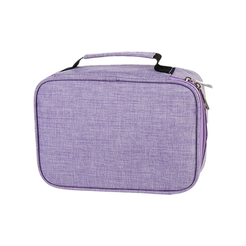 72 Holes Canvas Pencil Case for School Students childrensterritory