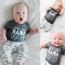 Baby Boy Cotton T-shirt and Pants (2 Pieces) Summer Outfit childrensterritory