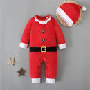 Newborn Baby Santa Claus Romper with Hat for Christmas childrensterritory