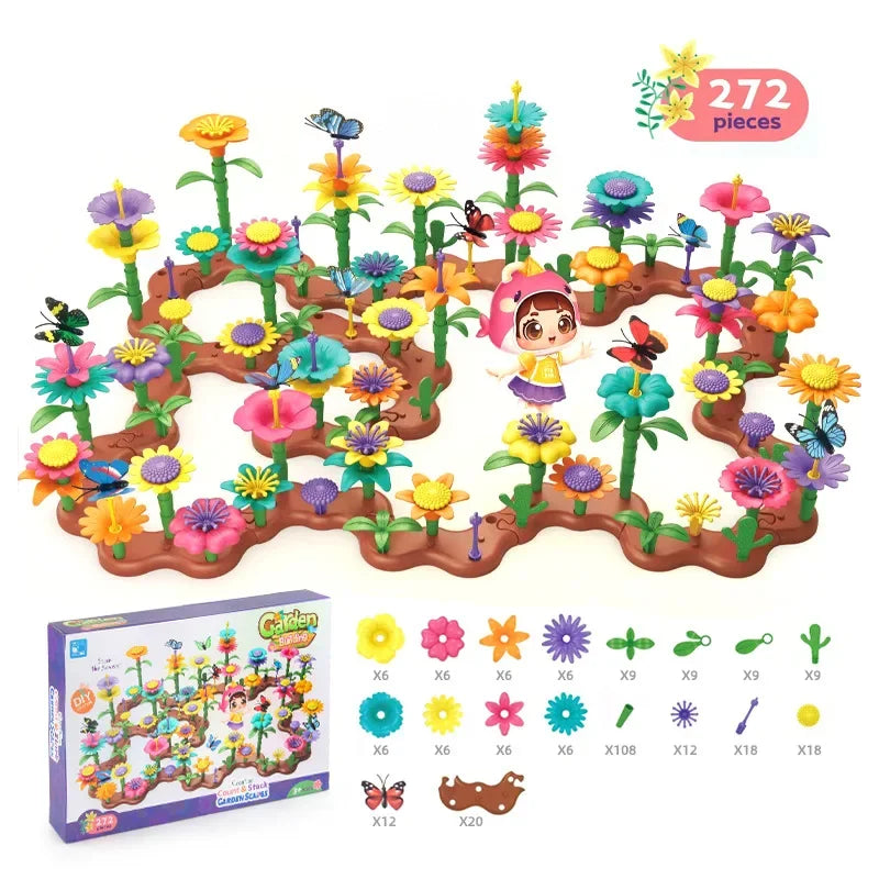 Educational Flower Garden Building Toys for Kids