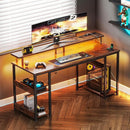 Gaming PC Desk with Monitor Support, Storage, and Stand childrensterritory