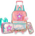 Cartoon Letter Print 16-Inch 3-Piece Set of Kids School Trolley Backpack childrensterritory