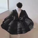 Shining V-Neck Baby/Kids Girls Communion Dresses