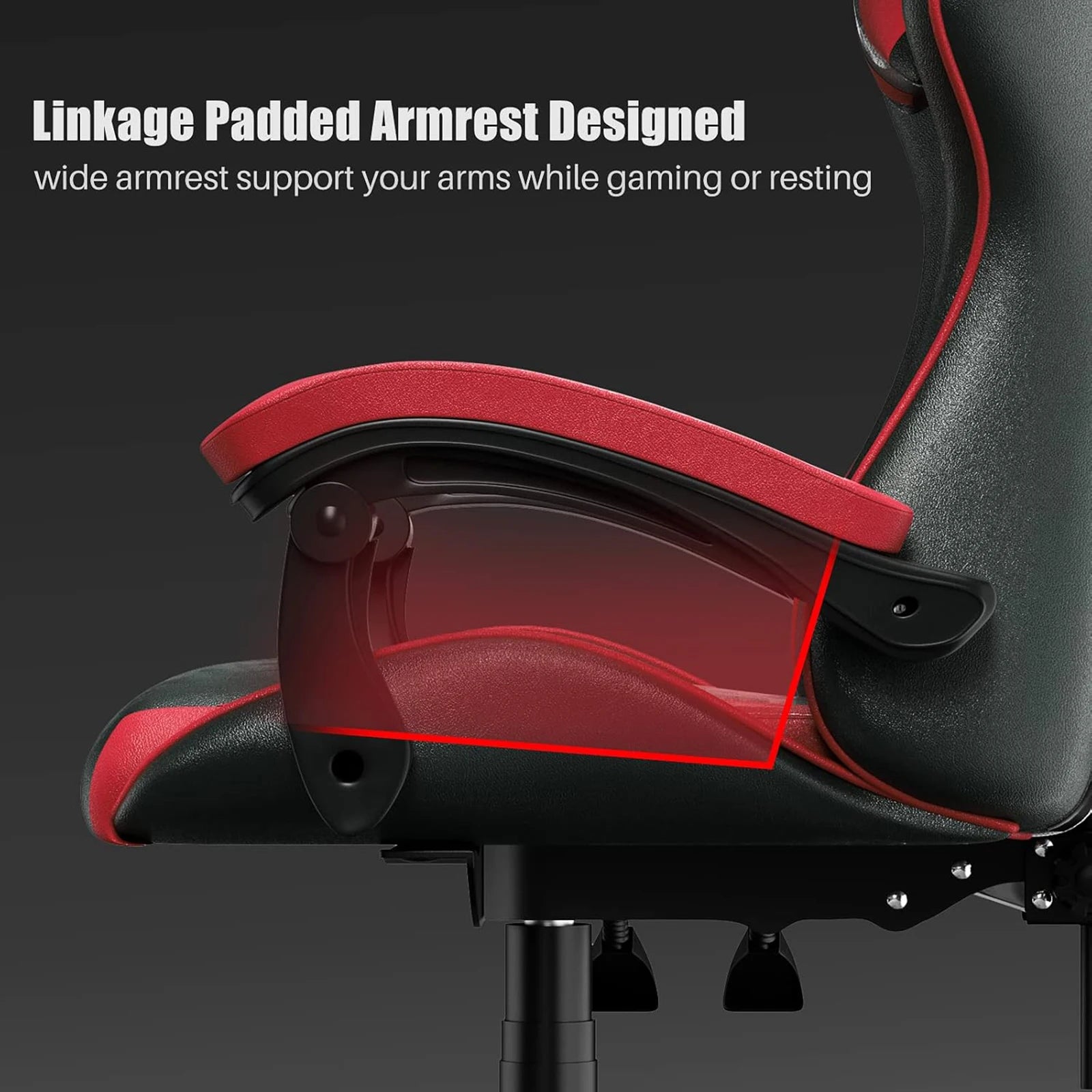 Adjustable Gamer Chairs with Lumbar Cushion + Headrest childrensterritory