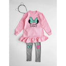 Girls' Bow Design Elegant Winter Dresses childrensterritory