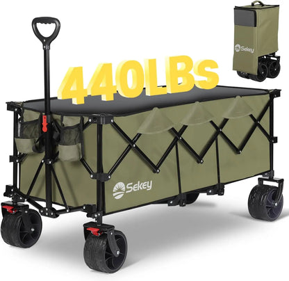 Garden Carts: 48"L Collapsible Folding Extended Wagon childrensterritory