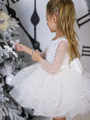 Baby/Kids Girls Sparkly Sequins Tutu Birthday Party Dress