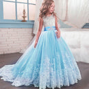 Long Bridesmaid Kids Dresses For Girls/Princess Dresses