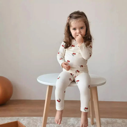Toddlers 2pcs Casual Homewear Printed Pajama Set childrensterritory
