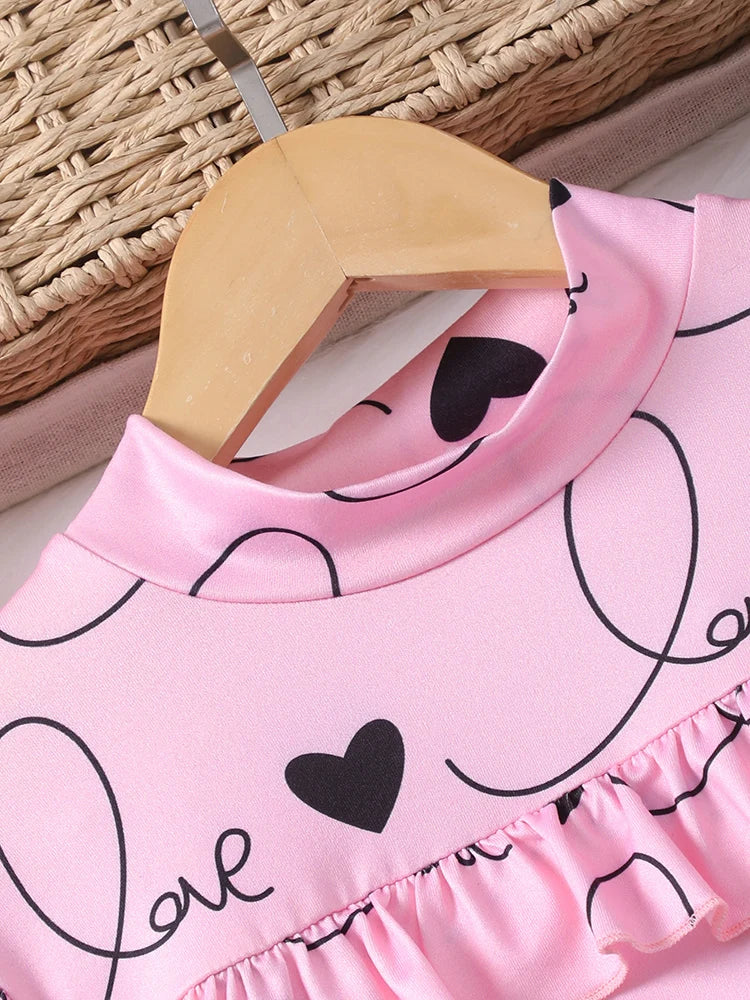 Girls’ Long-Sleeved Casual Winter Dresses childrensterritory
