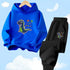 Kids 2pcs Dinosaur Printed Hoodie + Pants Set childrensterritory