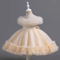 Star Sequin Design Fluffy Evening Princess Dresses childrensterritory