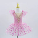 Modern Sequined Flower Tutu Ballet Dresses For Girls childrensterritory