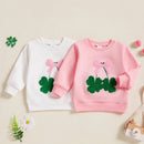 Casual Embroidered Irish Sweatshirt for Little Girls childrensterritory
