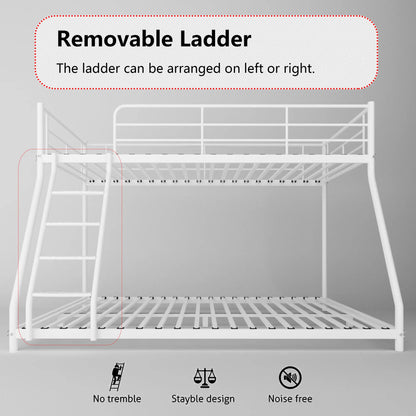 Cozy Twin Oversized Metal Bunk Bed with Padded Sides childrensterritory