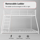 Cozy Twin Oversized Metal Bunk Bed with Padded Sides childrensterritory