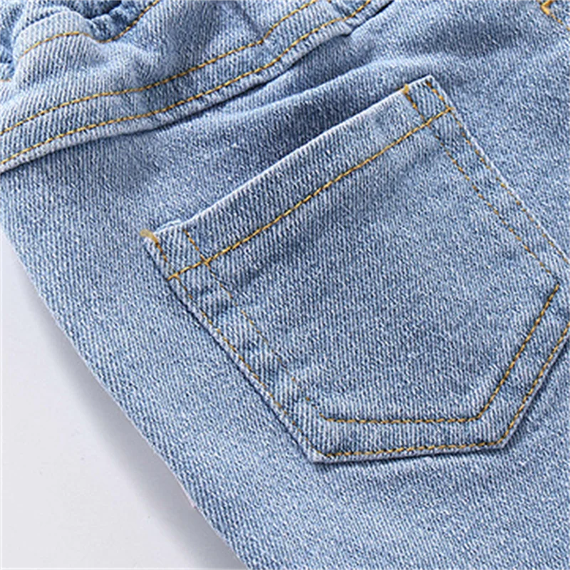 Red Heart Design Little Girls Casual Denim Shorts childrensterritory