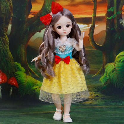 1/6 3D Eyes Girl Doll and Clothes with Multiple Removable Joints childrensterritory