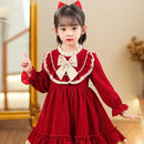 Baby Girls’ Elegant Long-Sleeve Winter Dresses