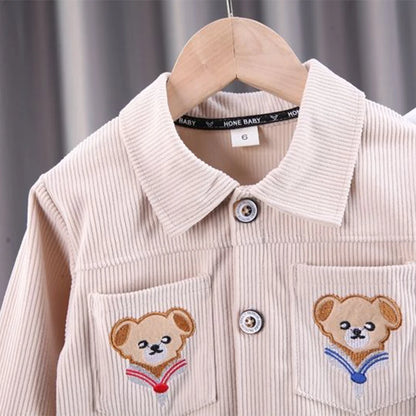 Kids Cartoon Print Long Sleeves Casual Clothing Set childrensterritory