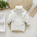 Kids Boy Girl Thick Knitted Turtleneck Sweaters childrensterritory