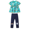 Kids Girls Cartoon Rainbow Design Cotton Clothing Sets childrensterritory