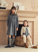 Blue Shabbos Print Soft Wool Knitted Family Matching Clothing childrensterritory