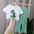 Girls' Short-Sleeved Summer Casual Clothing Set childrensterritory