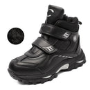 Anti-slip Kids Boys Ankle Boots with Motorcycle Hook and Loop childrensterritory