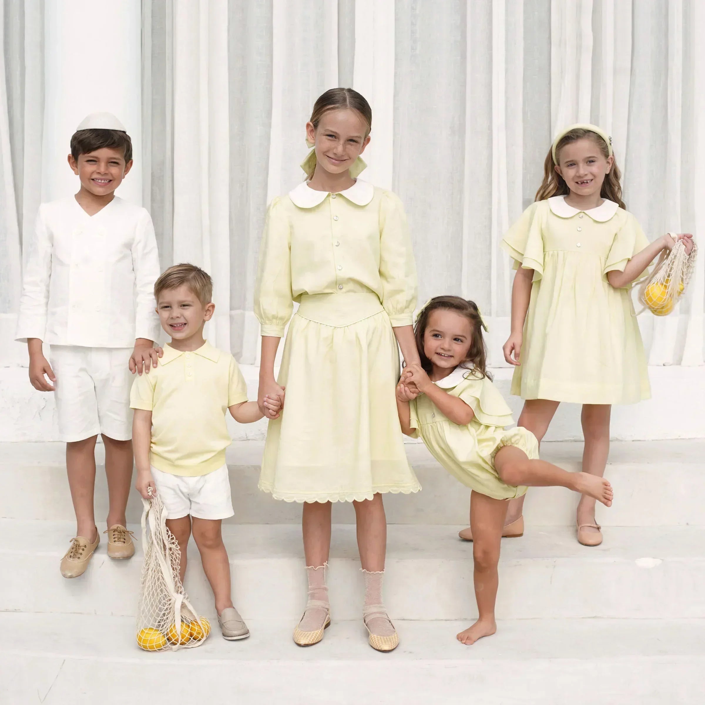 Collar Design Summer Casual Family Matching Outfits