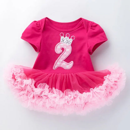 Baby Girls Tutu Romper Dress |1st 2nd Birthday Outfits