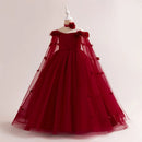 Girls Tiered Tulle Formal Princess Party Gowns