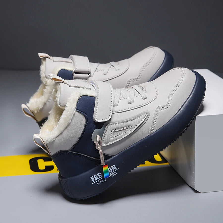 Waterproof Warm Plush Snow Sports Shoes for Kids childrensterritory