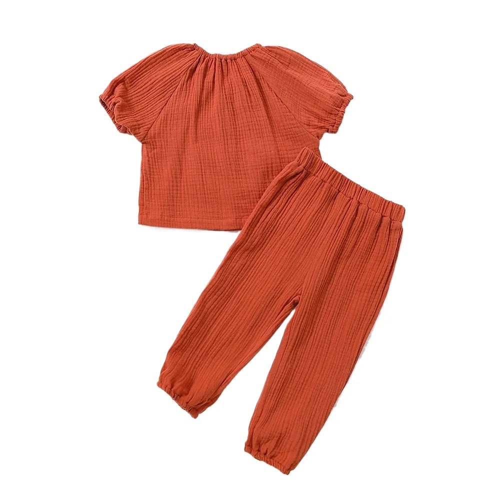 Baby/Kids 2pcs Long Sleeve Pajamas Suit for Boys/Girls