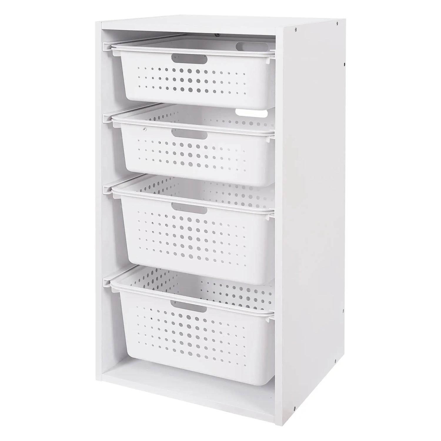 Sliding Bin Organizer with 4 Storage Bins for Kids Room childrensterritory