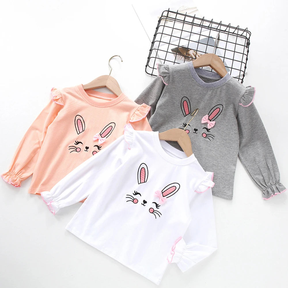 Kids Girl Cute Print Casual Sweatshirt And Pants 2-Piece Tracksuit