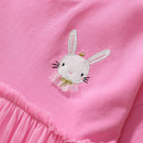 Kids Girls' Long Sleeves Rabbits Design Mesh Dress childrensterritory