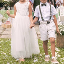 Little Girls Flower Lace Design Summer Birthday Dresses childrensterritory