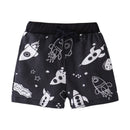 Cartoon Print Summer Drawstring Shorts For Boys Girls childrensterritory