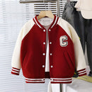 Kids Boys' Long-Sleeved Contrast Color Winter Jackets